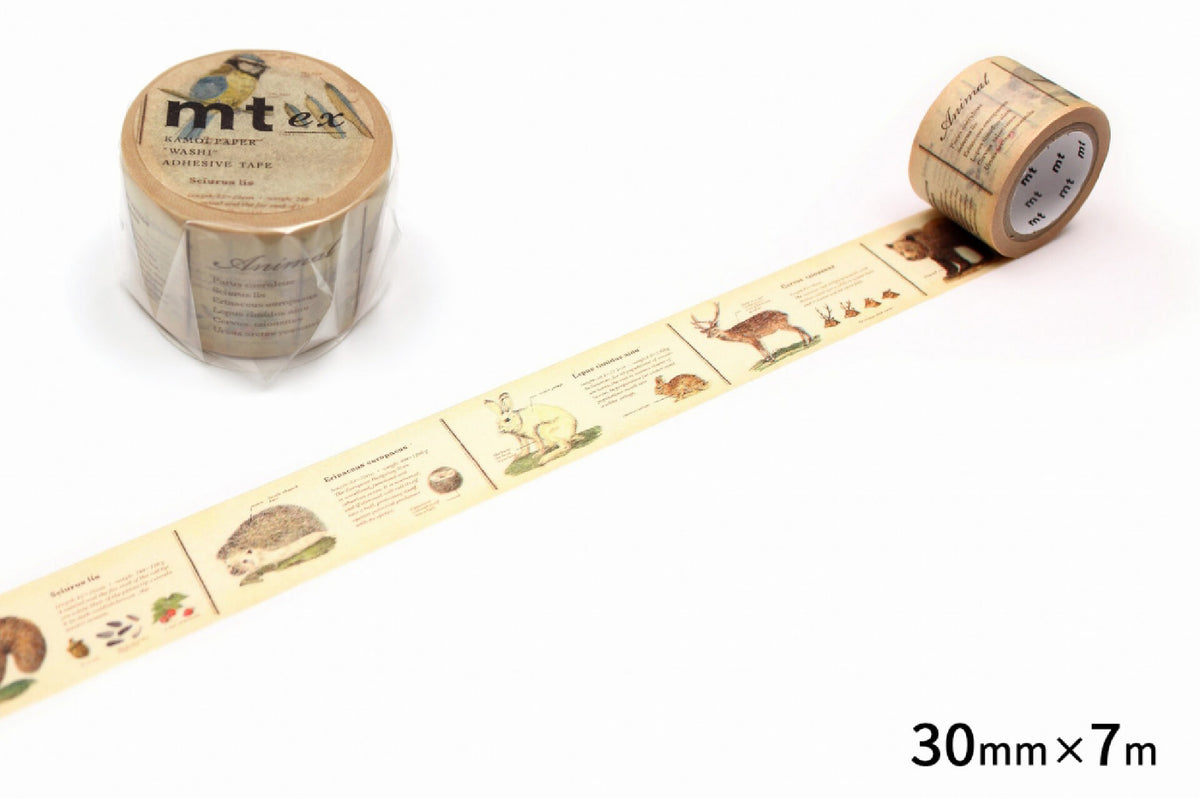 MT ex Illustrated Book of Animals Washi Tape