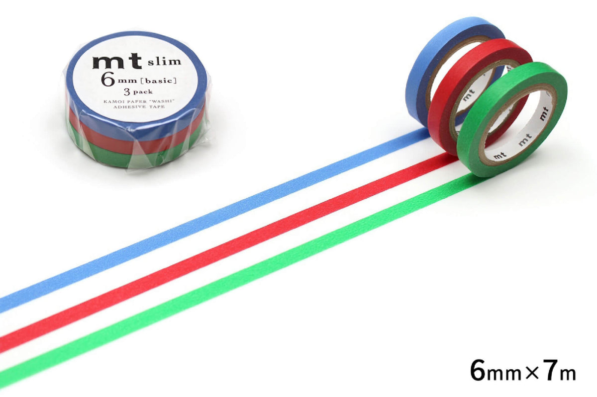 MT Slim H Washi Tape 3 Rolls
