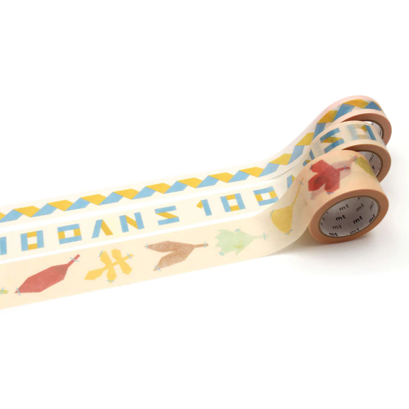 MT 100th Anniversary set of 3 Philippe Weisbecker Washi Tape
