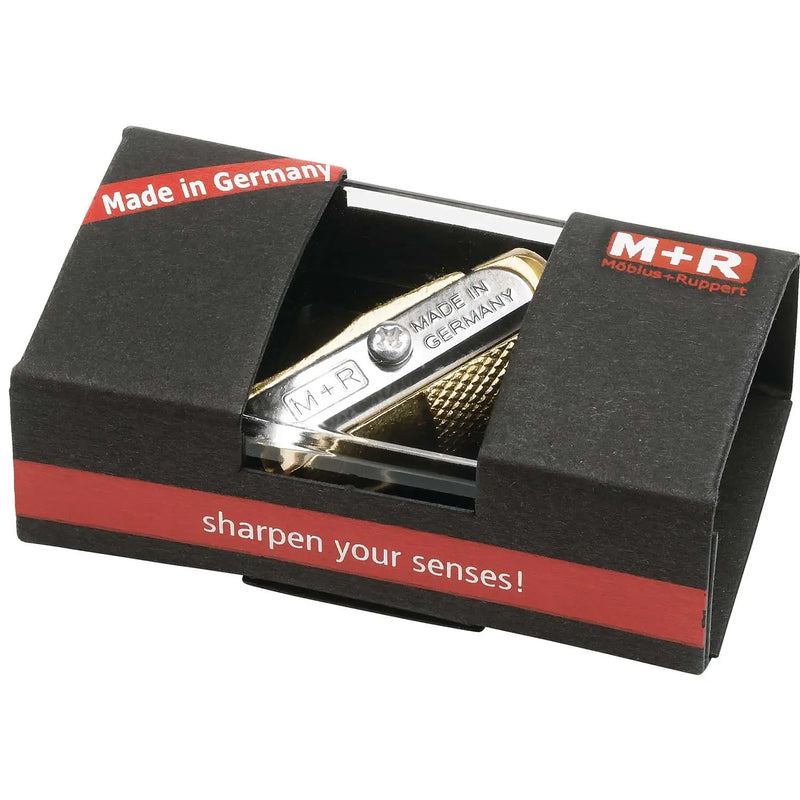 M+R Brass Pollux Brass Long Point Sharpener