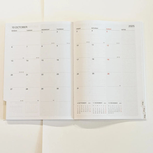 Mark's 2025/26 Colour Gradient A5 Mid Year Academic Diary