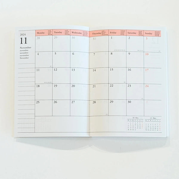 Mark's 2024/25 A6 Mid Year Academic Diary Refill