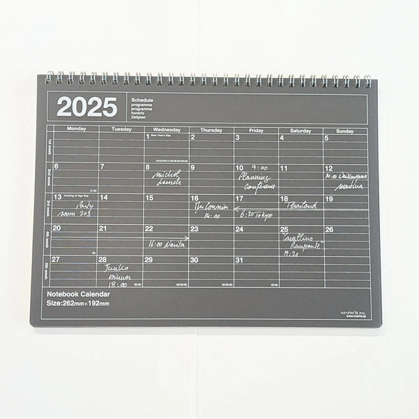 Mark's 2025 Notebook Desktop Calendar Medium