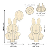 Lovi Miffy & Balloon - 3D Wooden Figure