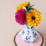 DIY Paper Vase & Flowers Craft Kit