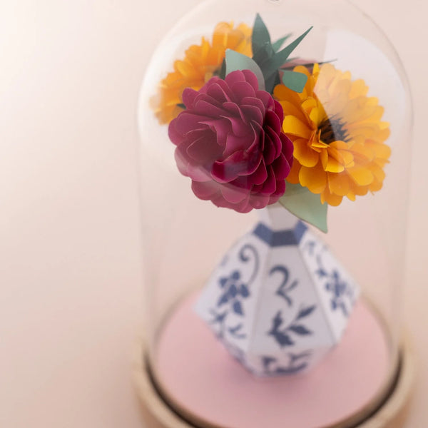 DIY Paper Vase & Flowers Craft Kit