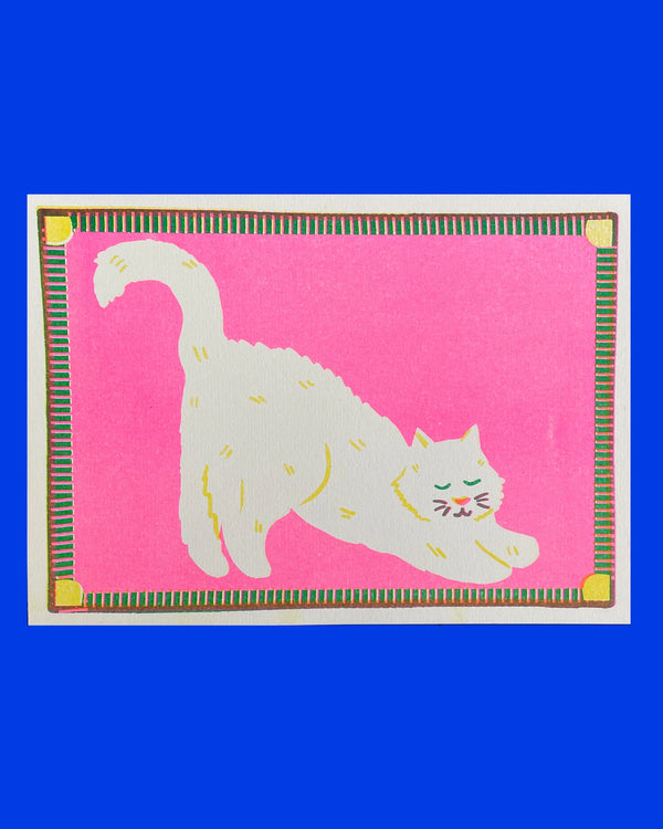 White Cat A5 Riso Print