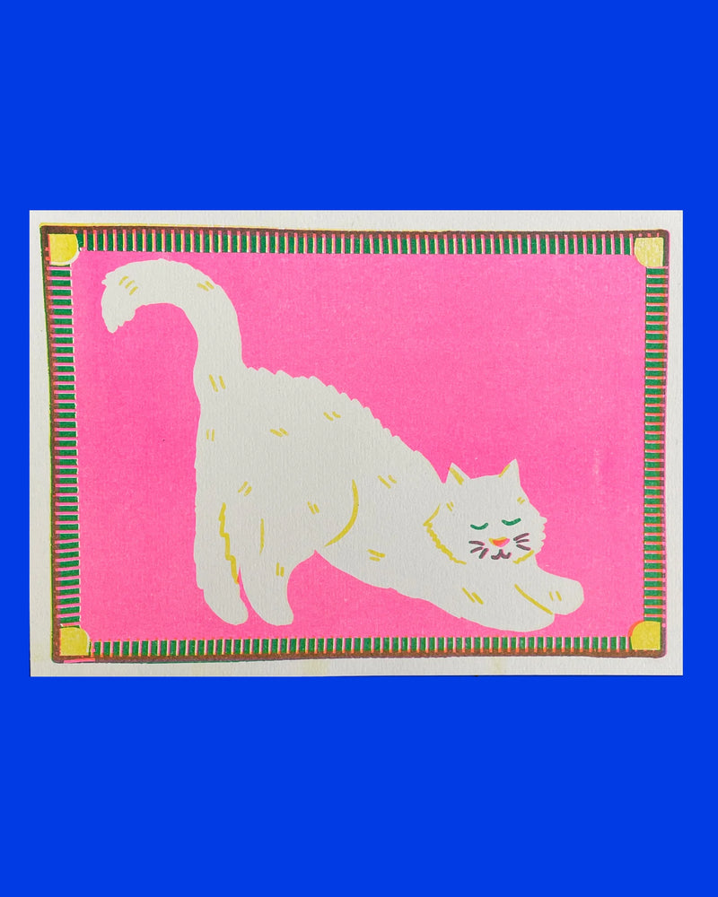 White Cat A5 Riso Print