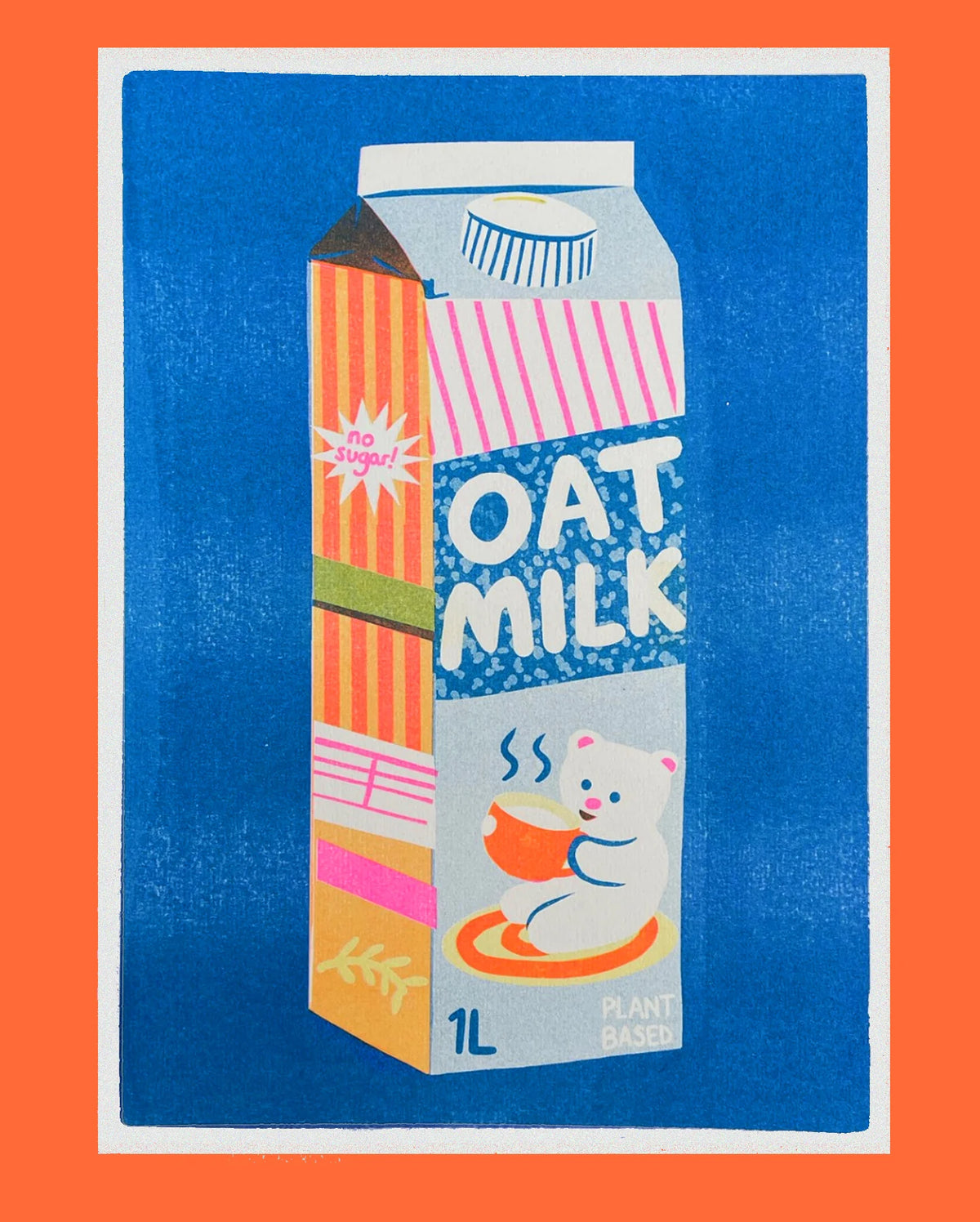 Oat Milk A4 Riso Print
