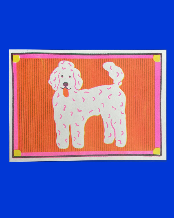 Poodle A5 Print