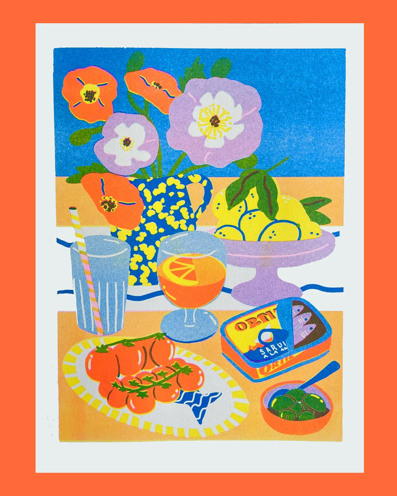 Still Life 3 A4 Riso Print
