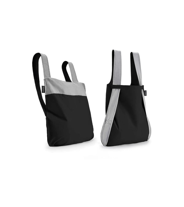 Notabag 2 in 1 Tote & Backpack - Black / Grey