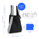Notabag 2 in 1 Tote & Backpack - Black / Grey