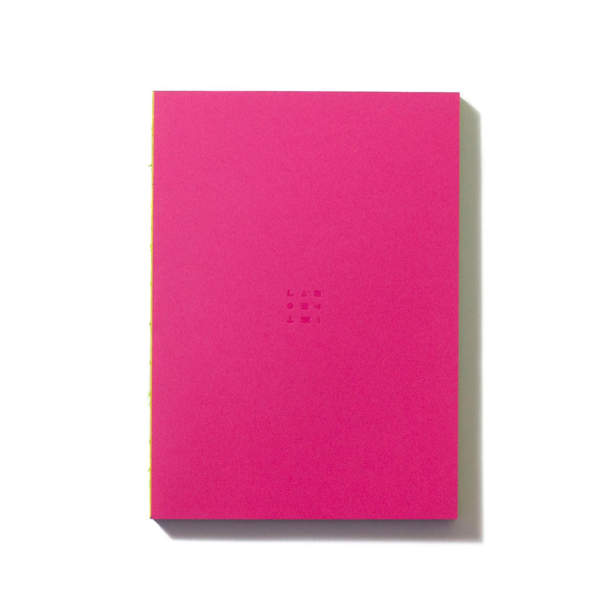 Labobratori Ofelia Soft Cover B6 Plain Notebook - Pink/Yellow