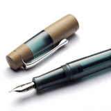 Opus 88 Koloro Teal Eyedropper Fountain Pen
