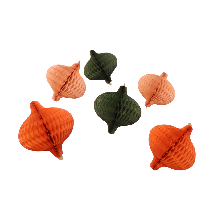 Honeycomb Onions Earth Toned Set of 6