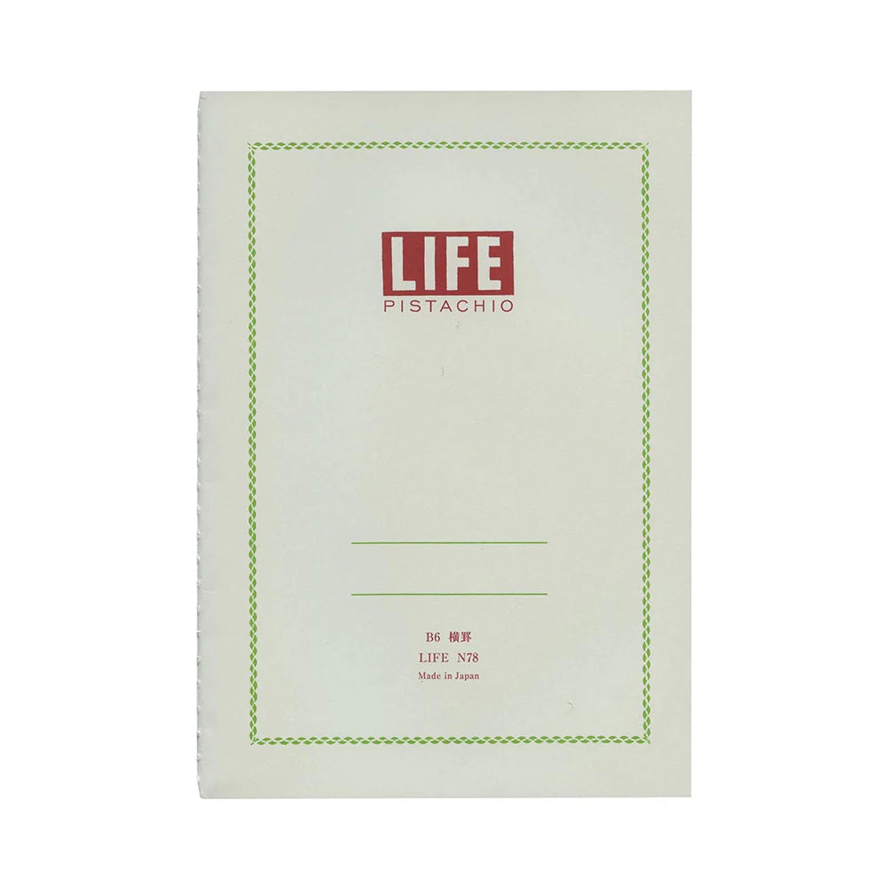 Life Pistachio B6 Ruled Notebook