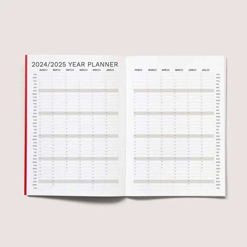 Octagon Design 2024/2025 Academic Monthly Planner A4