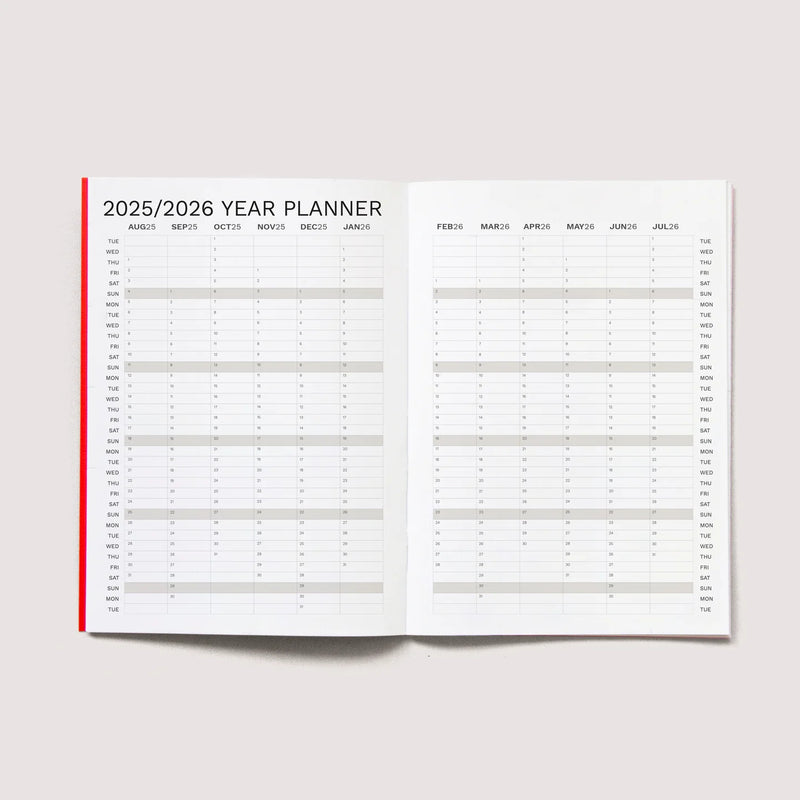 Octagon Design 2025/2026 Academic Monthly Planner A5