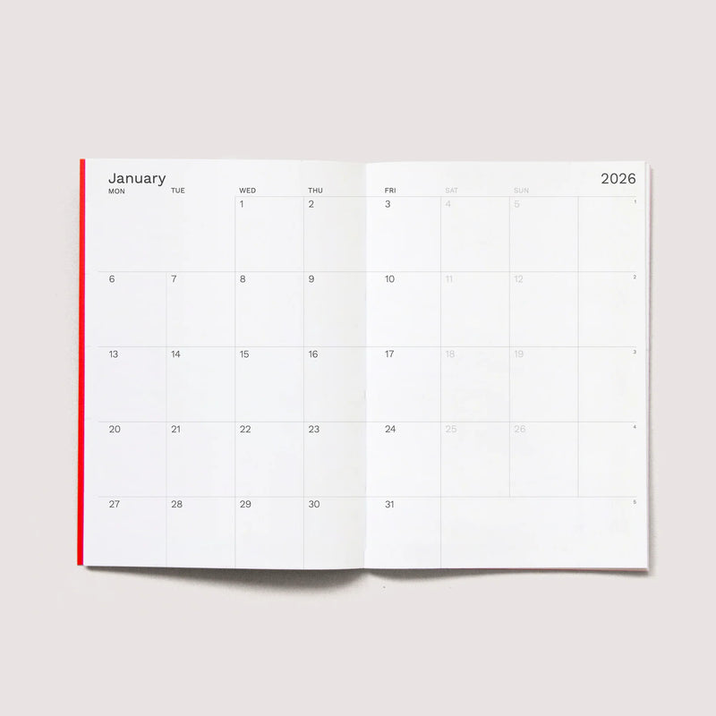 Octagon Design 2026 Monthly Planner A5