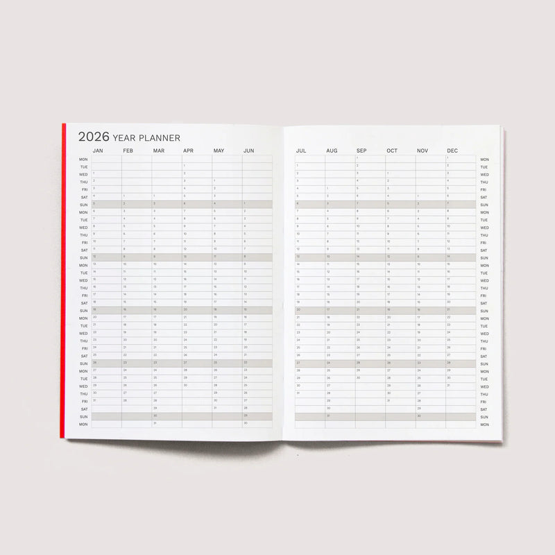 Octagon Design 2026 Monthly Planner A5