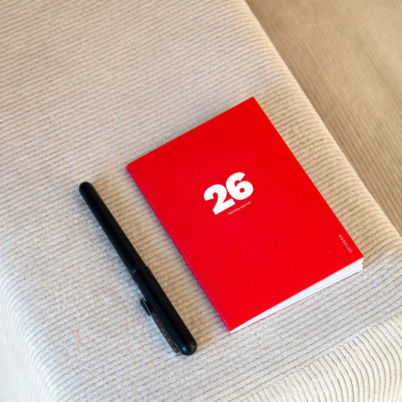 Octagon Design 2026 Mini Monthly Planner A6