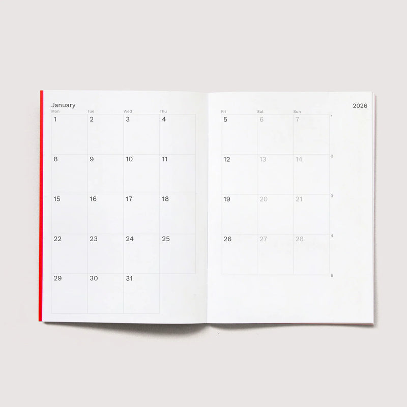 Octagon Design 2026 Mini Monthly Planner A6