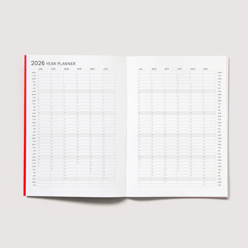 Octagon Design 2026 Mini Monthly Planner A6
