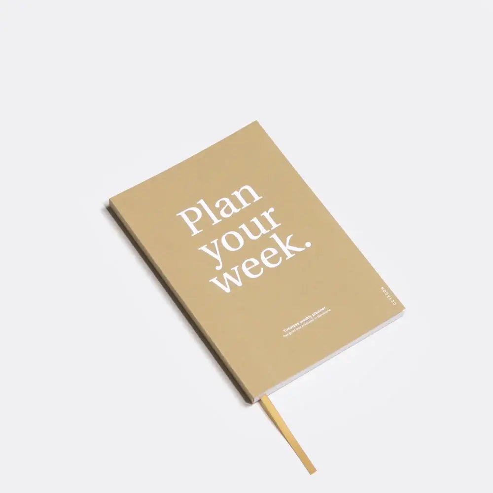 Octagon Design Undated Weekly Planner Kraft