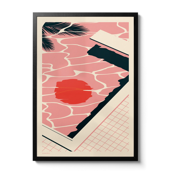 Endless Summer Pool A3 Art Print