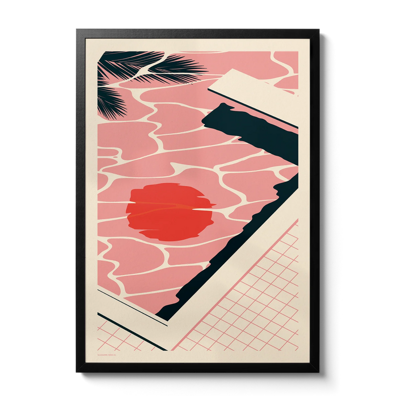 Endless Summer Pool A3 Art Print