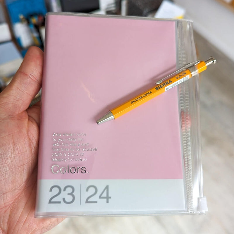Mark's 2023/24 Pink A6 Mid Year Academic Diary