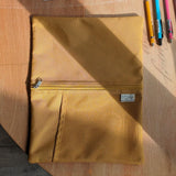 Livework Mesh Pocket Layflat Pencil Case Large - Yellow