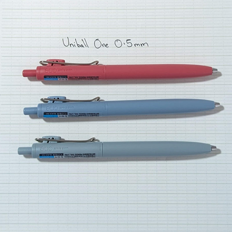 Uniball One F 0.5mm Gel Pen Faded Colours
