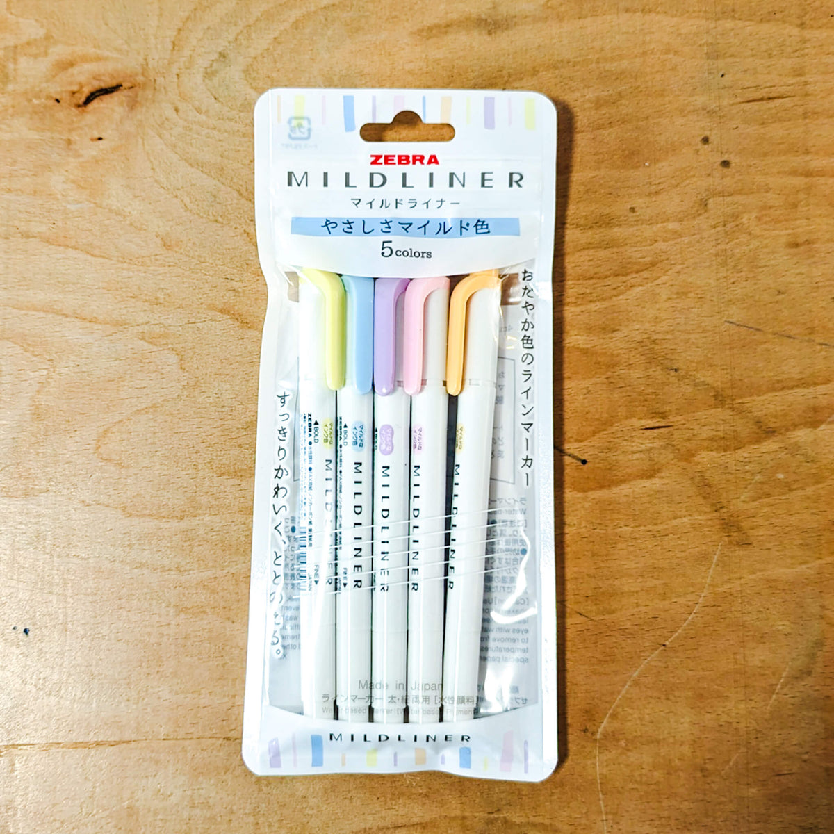 Zebra Mildliner Twintip Highlighter Gentle Colours 5 Pack