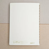 Midori A5 Dot Grid Wirebound Notebook White