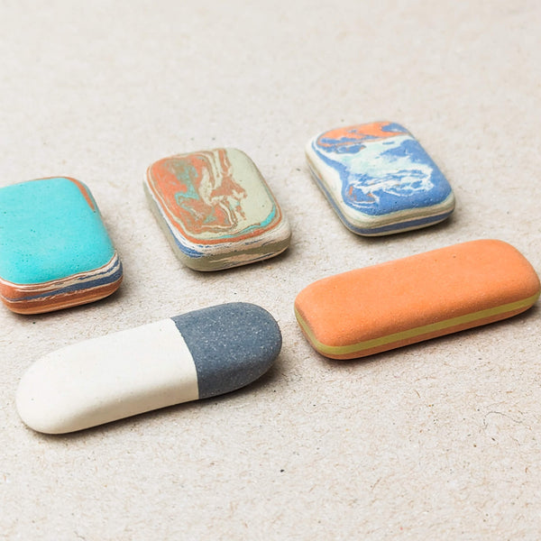 Koh-I-Noor Mini Pebble Erasers - Pack of 5