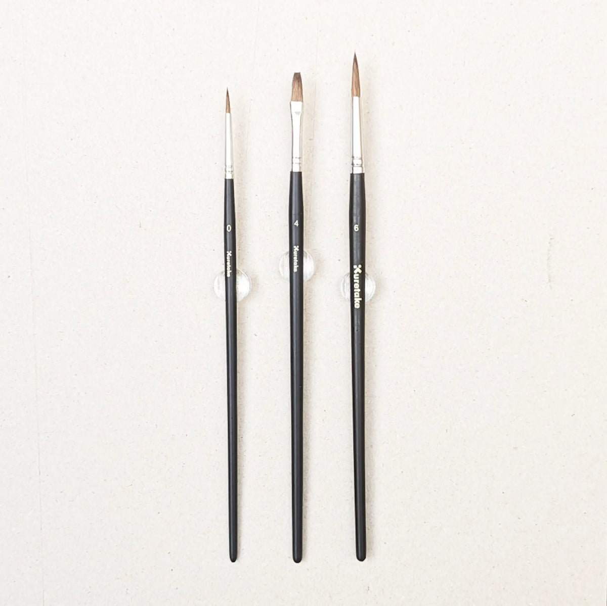 Kuretake Set of 3 Paint Brushes