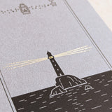 Kyupodo Todai Lighthouse Notebook Night - Slim A5