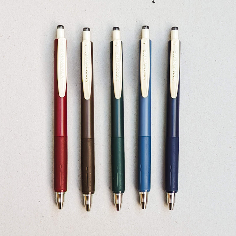 Zebra Sarasa Nano 0.3mm Set of 5 Pens Vintage Colours Set B