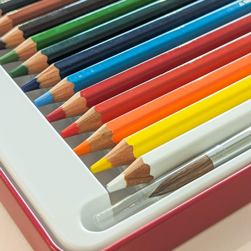 Uni Watercolor Pencils Tin of 12