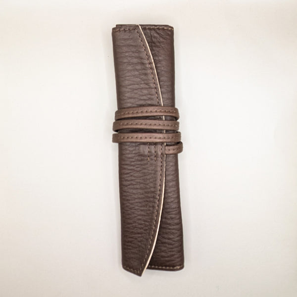 Pilot Pensemble Roll Pen Case for 1 Pen Dark Brown,