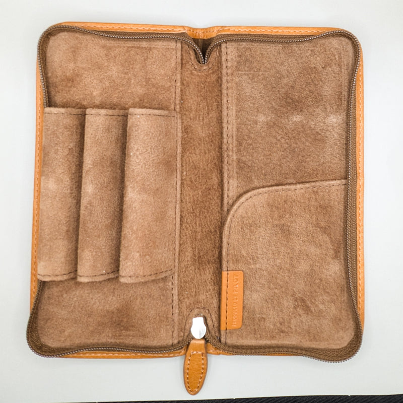 Pilot Pensemble 3 Pen Leather Case Camel Brown