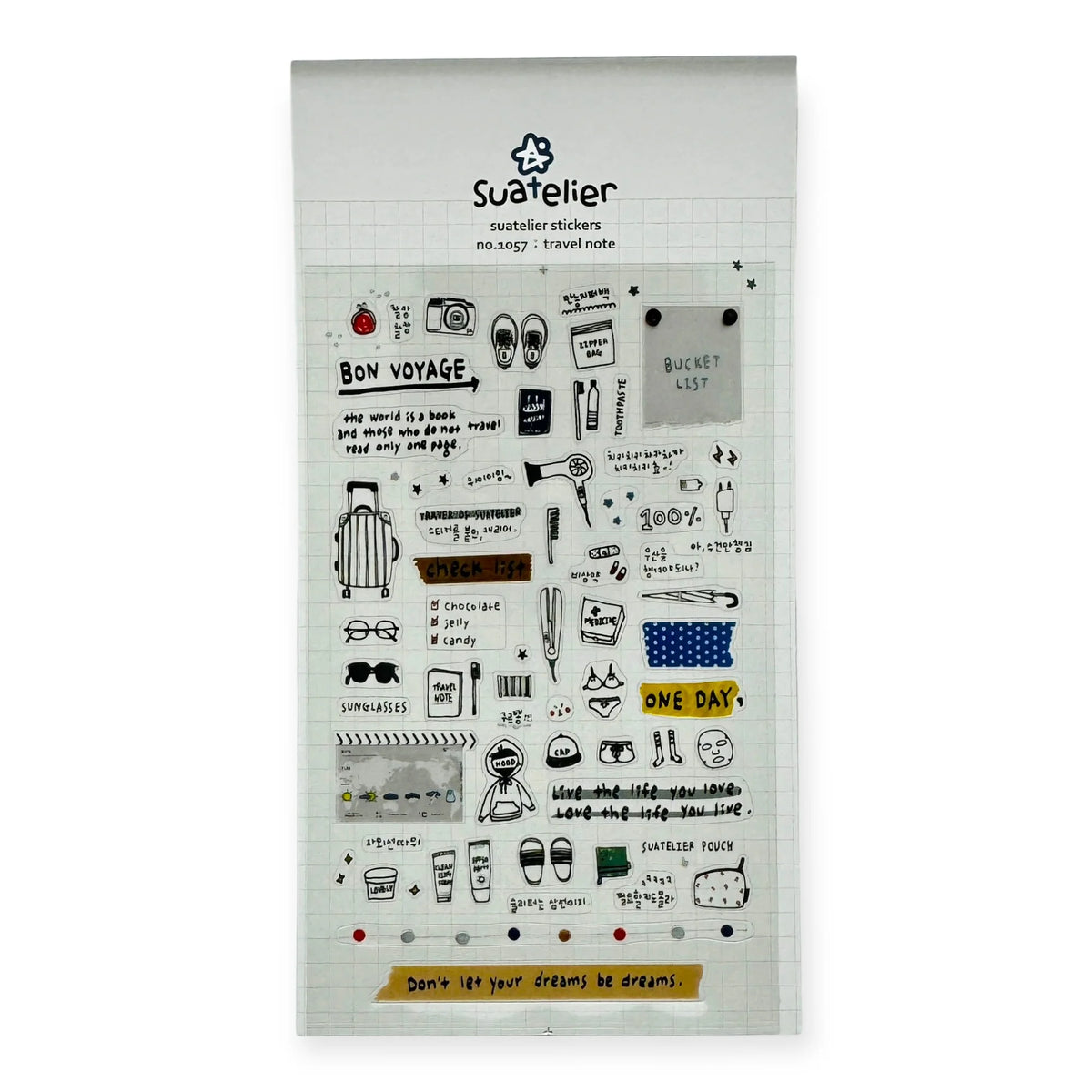 Suatelier Stickers No 1057: Travel Note