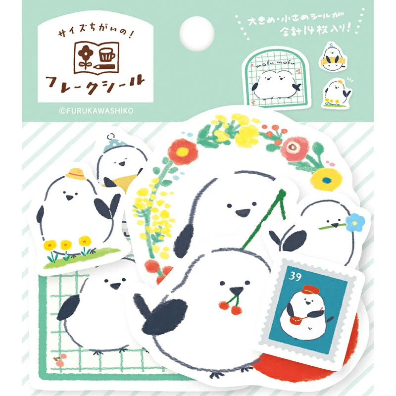 Furukawashiko Washi Paper Watashi Biyori Stickers - Birds