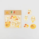 Furukawashiko Viva Italia Flake Stickers - Pizza Cat