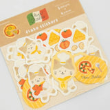 Furukawashiko Viva Italia Flake Stickers - Pizza Cat