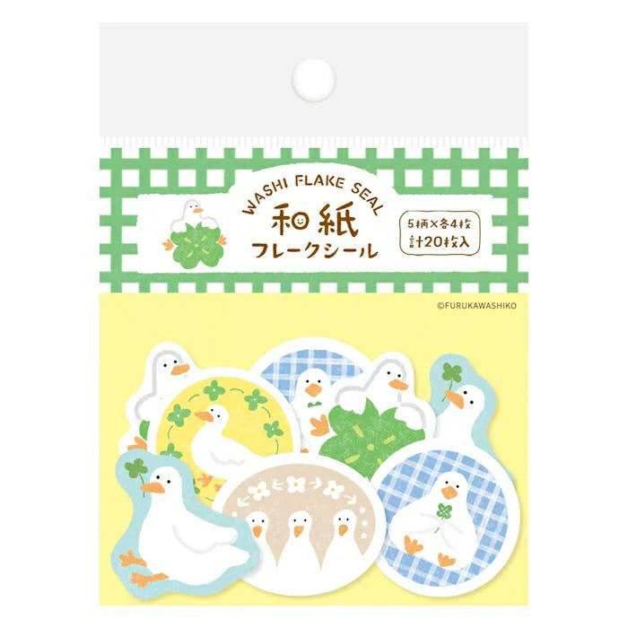 Furukawashiko Spring Flake Stickers - Duck