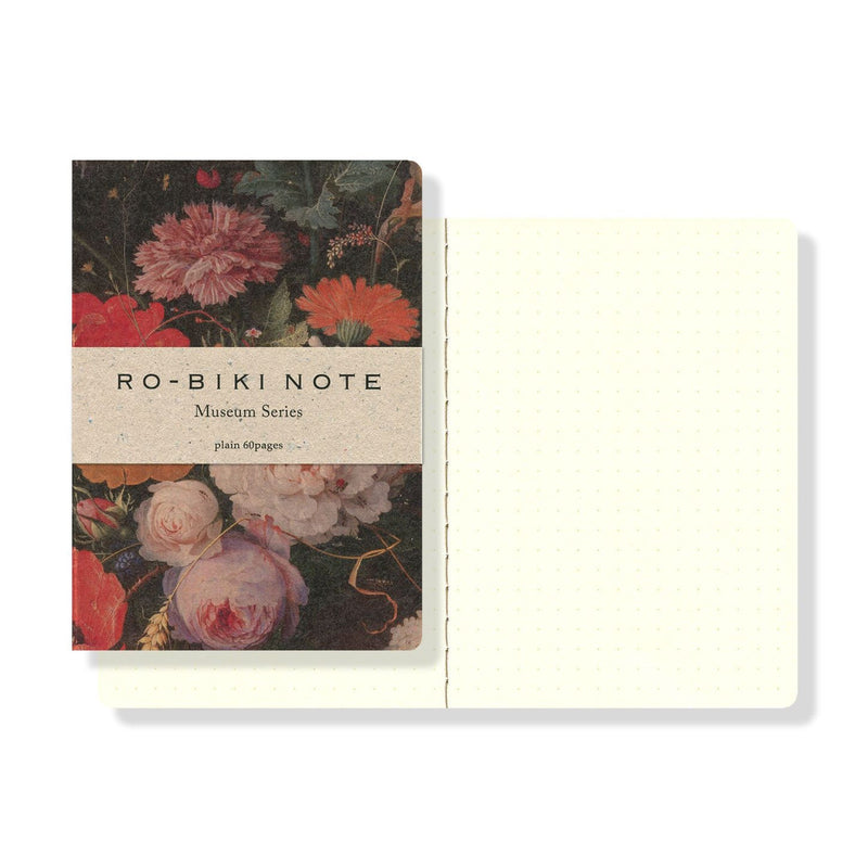 Yamamoto Paper RO-BIKI Museum flowers Small Notebook - Dot Grid