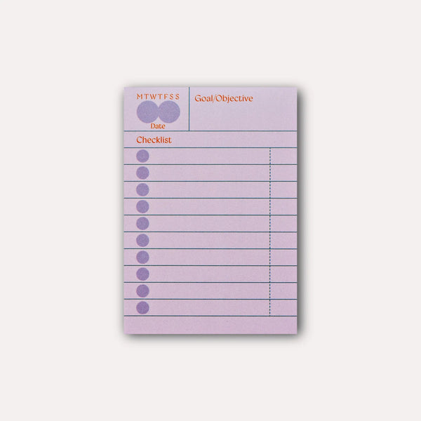 The Completist Ginger Goal Checklist Sticky Notes